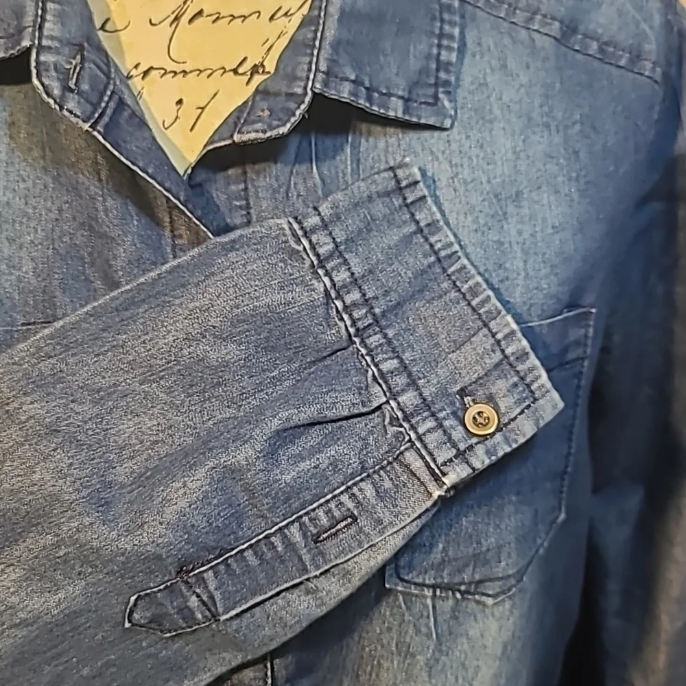 Pollyanna & Esther button front denim shirt